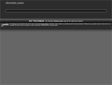 Tablet Screenshot of chronic.com
